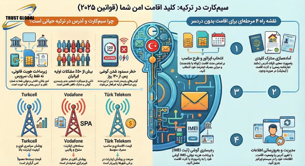 راهنمای اخذ سیم کارت ترکیه