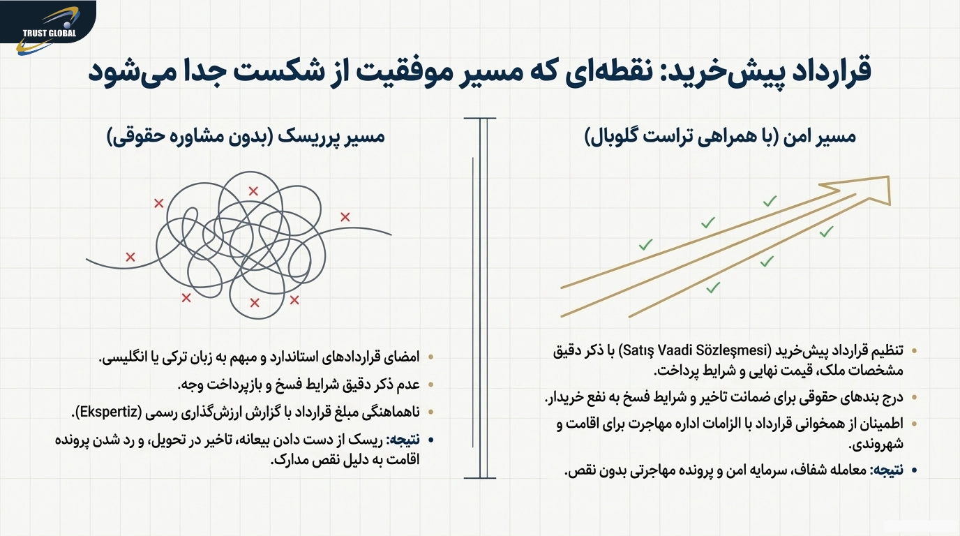قرارداد پیش خرید ملک در ترکیه