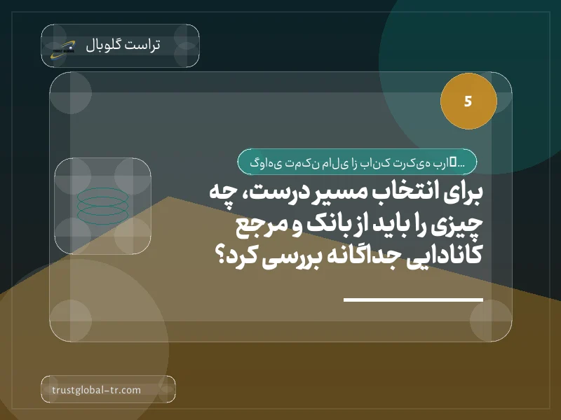 برای انتخاب مسیر درست، چه چیزی را باید از بانک و مرجع کانادایی جداگانه بررسی کرد؟ برای انتخاب مسیر درست، چه چیزی را باید از بانک و مرجع کانادایی جداگانه بررسی کرد؟
