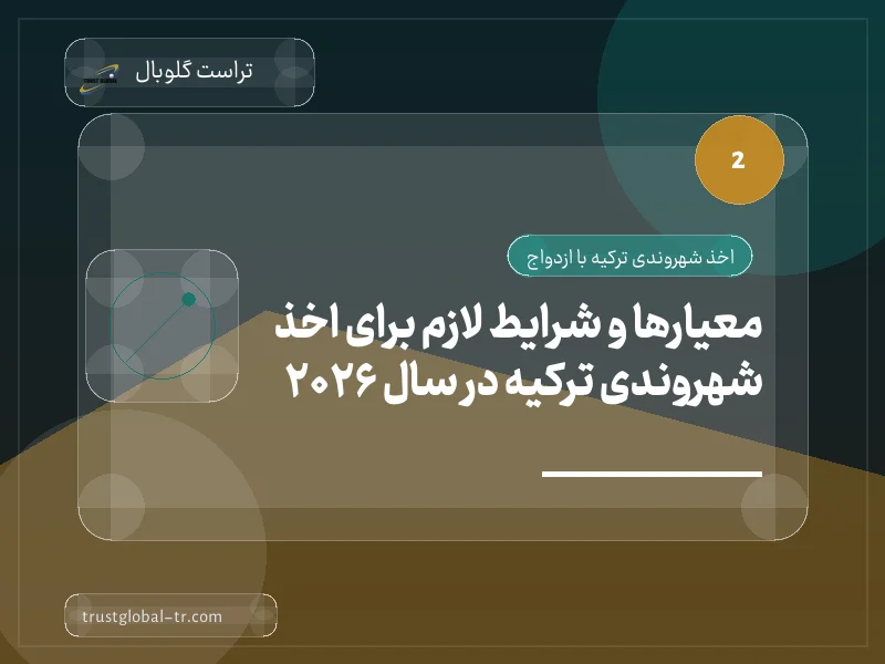 معیارها و شرایط لازم برای اخذ شهروندی ترکیه در سال 2026 معیارها و شرایط لازم برای اخذ شهروندی ترکیه در سال 2026