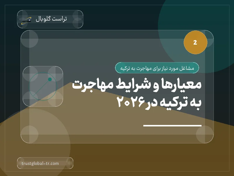 معیارها و شرایط مهاجرت به ترکیه در 2026 معیارها و شرایط مهاجرت به ترکیه در 2026
