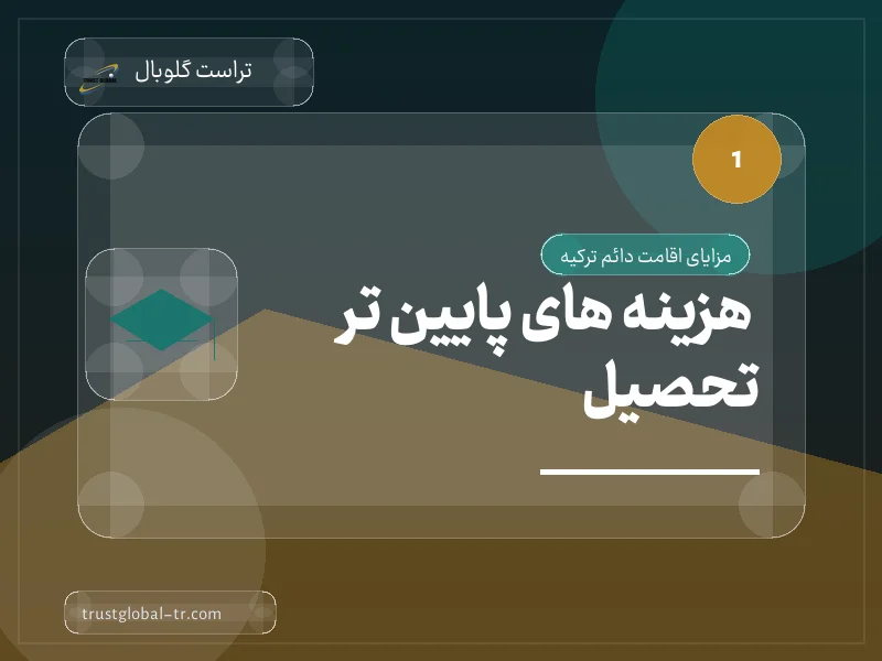 هزینه های پایین تر تحصیل : هزینه های پایین تر تحصیل :
