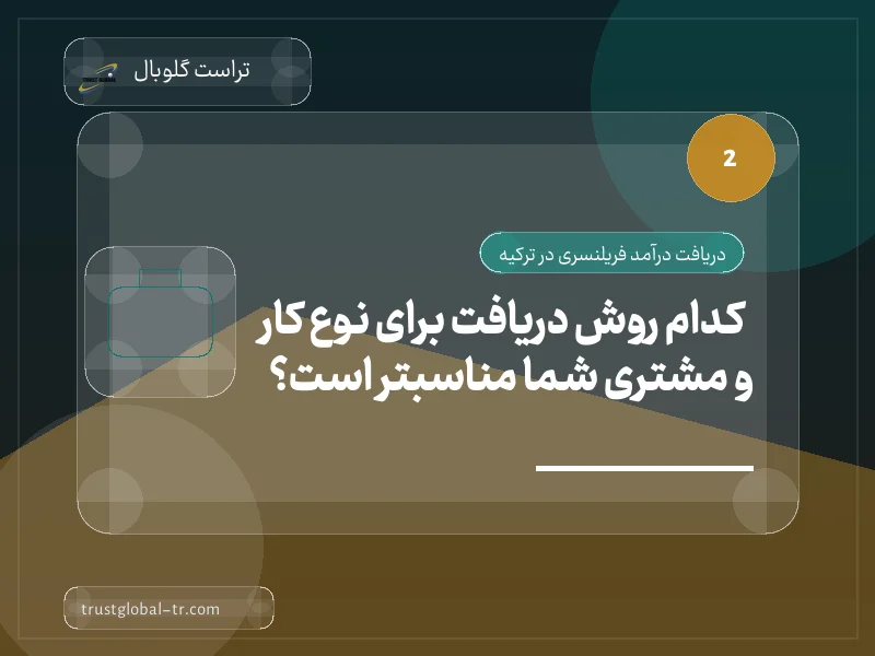 کدام روش دریافت برای نوع کار و مشتری شما مناسبتر است؟ کدام روش دریافت برای نوع کار و مشتری شما مناسبتر است؟