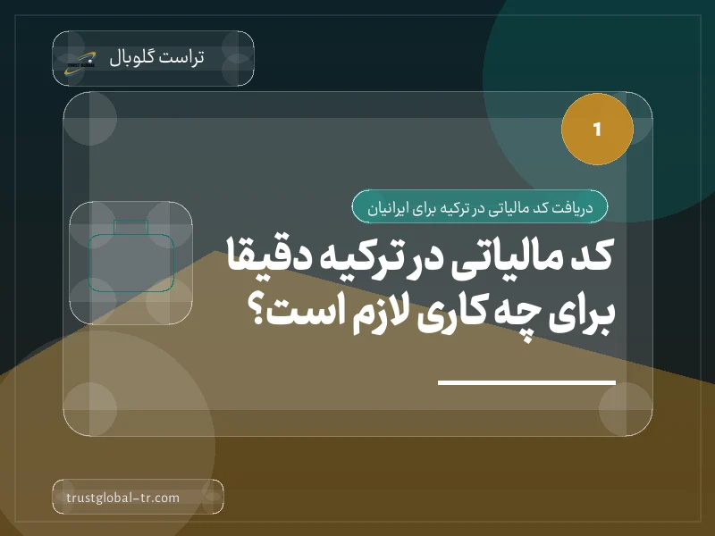 کد مالیاتی در ترکیه دقیقاً برای چه کاری لازم است؟ کد مالیاتی در ترکیه دقیقاً برای چه کاری لازم است؟