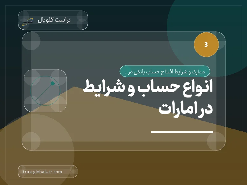 1. انواع حساب و شرایط در امارات 1. انواع حساب و شرایط در امارات